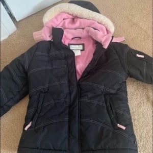 Like new Rothschild girls winter coat with hood.